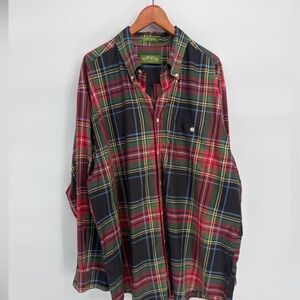 Orvis Men's Vibrant Plaid Button-Down Shirt